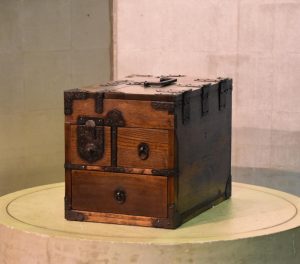 Japanese Suzuri Zeni Bako (Money Collection and Writing Chest)