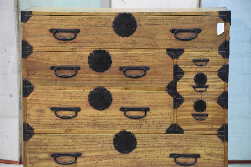 Antique Japanese Clothing Chest - Image 10