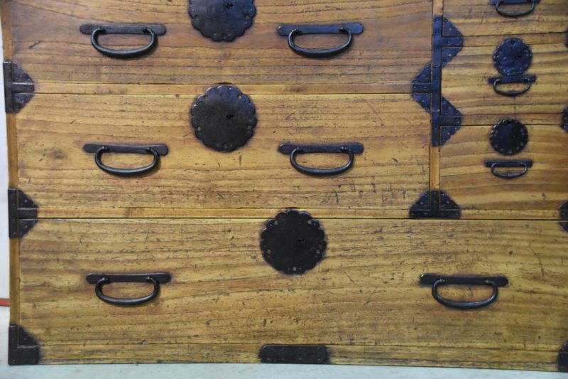 Antique Japanese Clothing Chest - Image 9