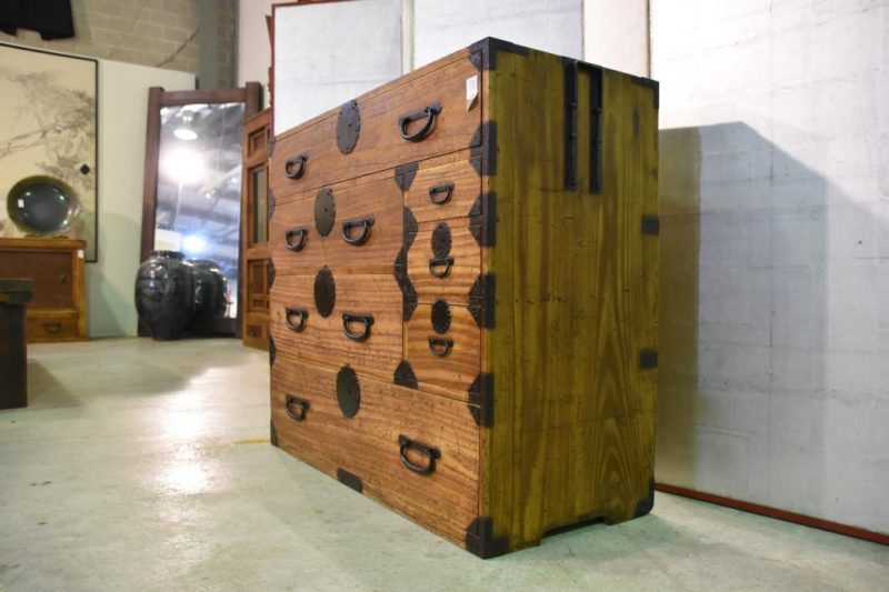Antique Japanese Clothing Chest - Image 8