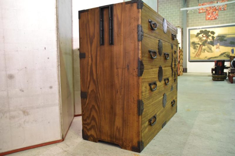 Antique Japanese Clothing Chest - Image 7