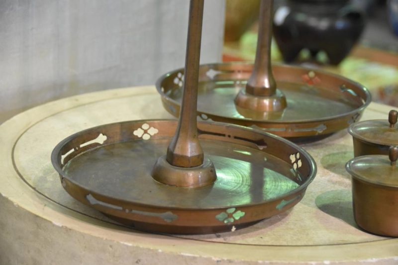 Pair of Bronze Candle Stands - Image 11