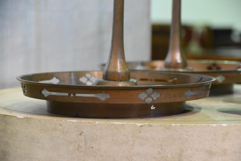 Pair of Bronze Candle Stands - Image 10