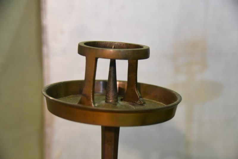 Pair of Bronze Candle Stands - Image 8