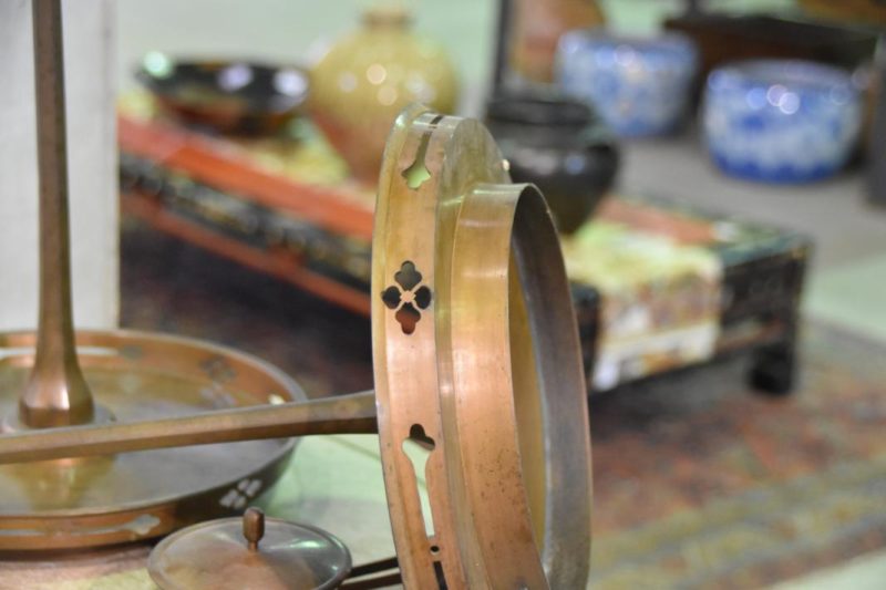 Pair of Bronze Candle Stands - Image 4