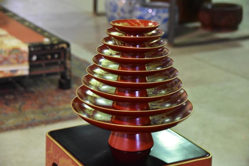 Japanese Lacquered Wedding Sake Set - Image 14