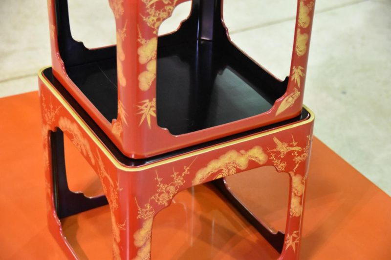 Japanese Lacquered Wedding Sake Set - Image 12