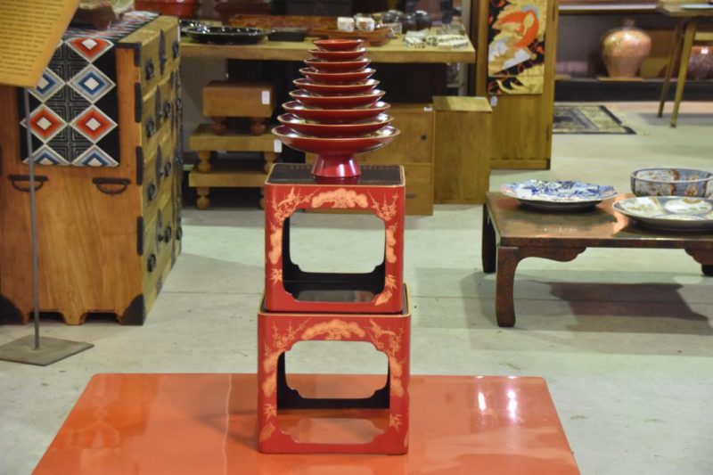 Japanese Lacquered Wedding Sake Set - Image 11