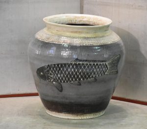 Japanese Koi Tsubo (Urn)
