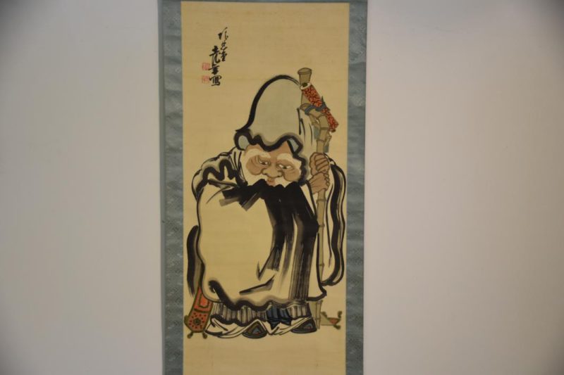 Jurojin Japanese God Painting