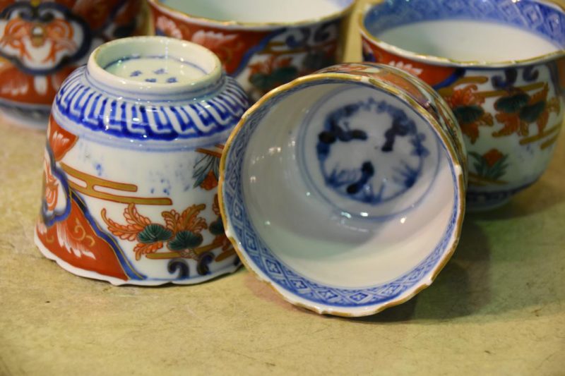 6 x Antique Japanese Imari Cups - Image 9