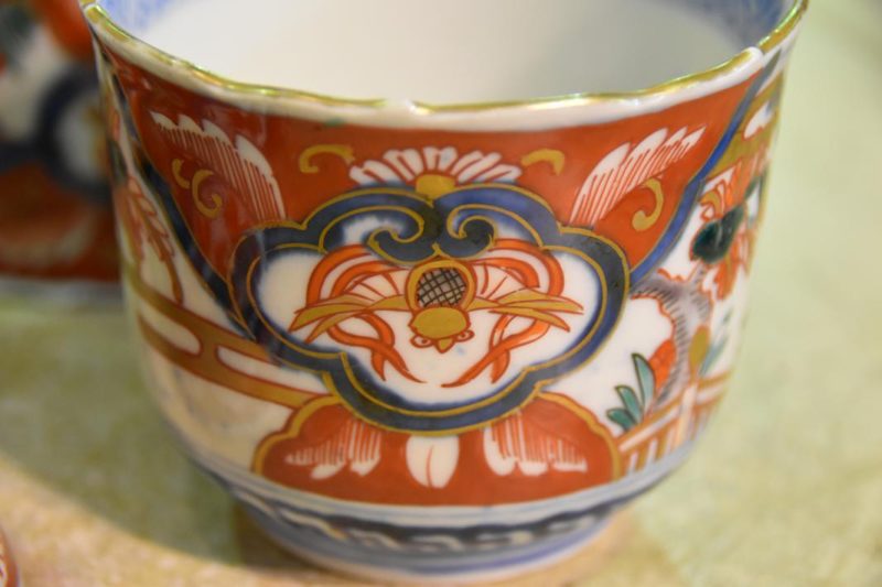 6 x Antique Japanese Imari Cups