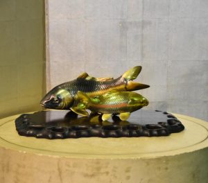 Japanese Bronze Koi Okimono (STAND NOT INCLUDED)