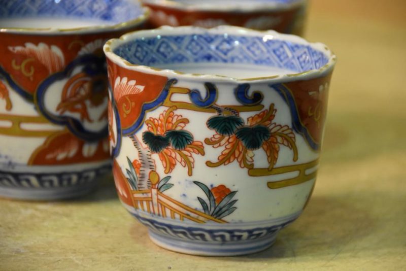 6 x Antique Japanese Imari Cups - Image 6