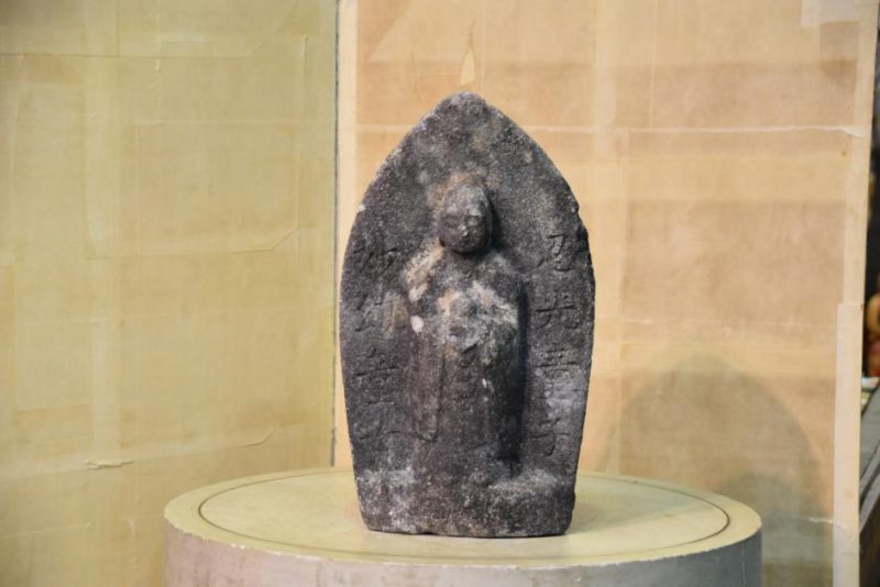 Meiji Period Granite Jizo