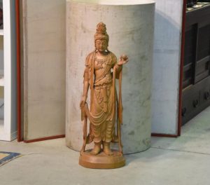 Japanese Carved Wooden Kannon