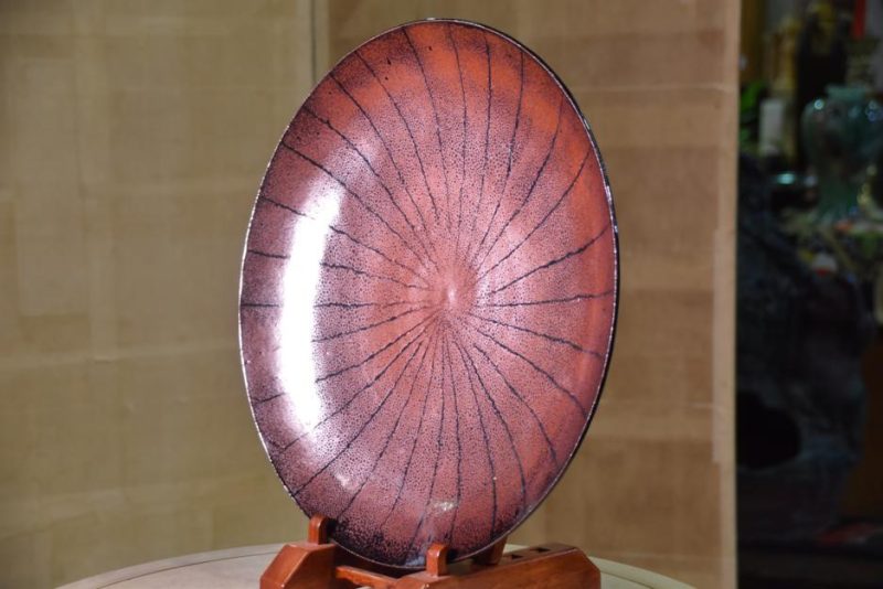 Japanese Oil Spot Glaze Plate - Image 10