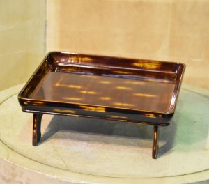 Shunkei and Negoro Lacquered Tray