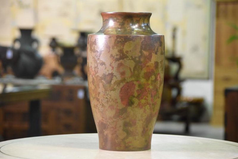 Murashi Do Japanese Bronze Flower Vase - Image 14