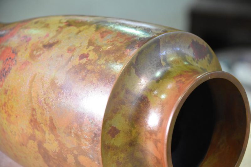 Murashi Do Japanese Bronze Flower Vase - Image 6
