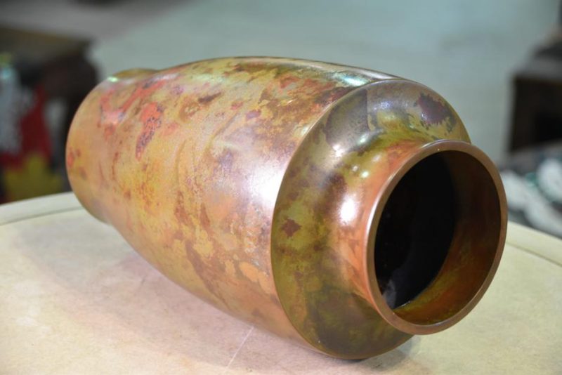 Murashi Do Japanese Bronze Flower Vase - Image 5