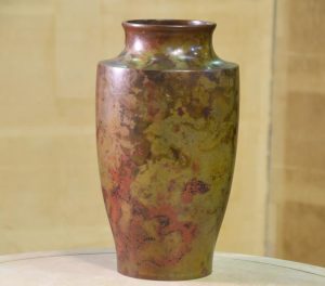 Murashi Do Japanese Bronze Flower Vase