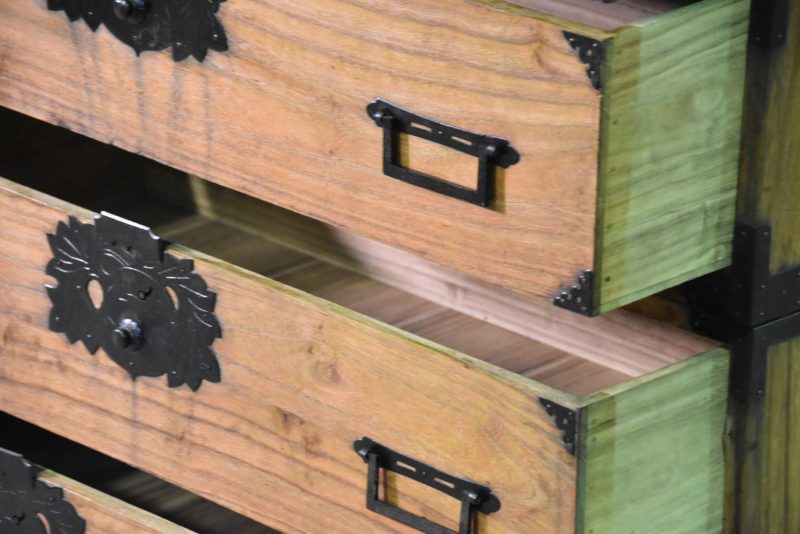 Antique Japanese Clothing Chest - Image 11