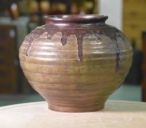 Japanese Bronze Vase (Honey Pot)