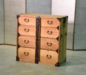 Four Drawer Antique Japanese Clothing Chest