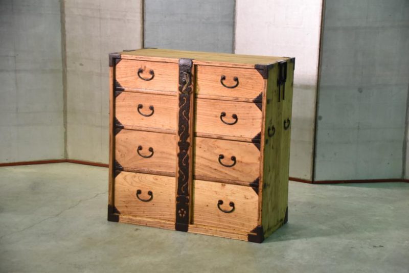 Four Drawer Antique Japanese Clothing Chest