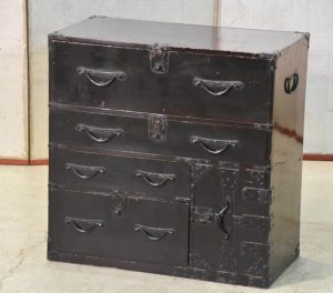 Small Japanese Lacquered Chest of Drawers
