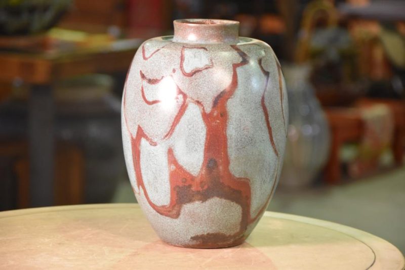 Japanese Seido Bronze Vase by Hannya Kankei