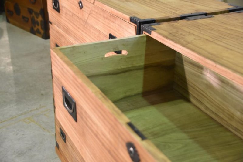 Pair of Solid Paulownia Clothing Chests - Image 12