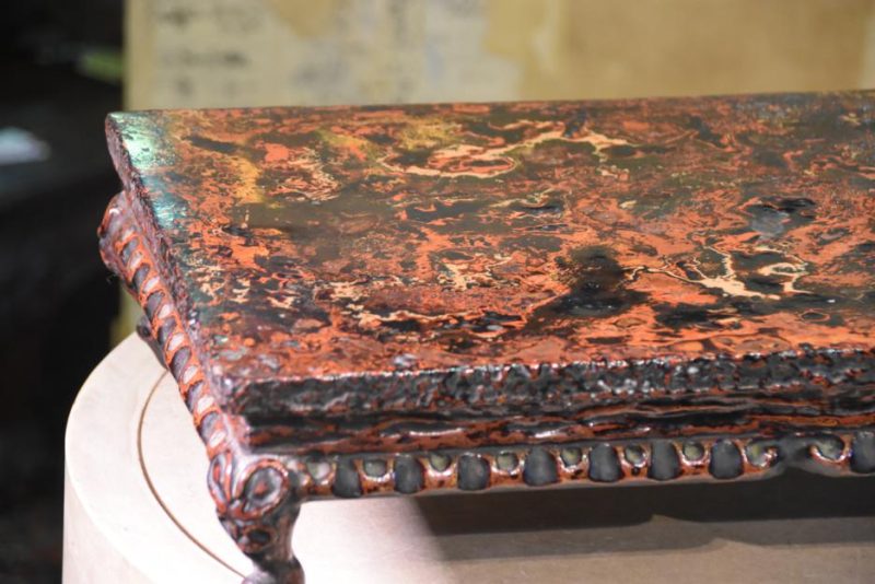 Japanese Lacquer Artist Stand - Image 2