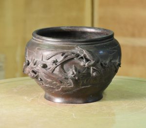 Japanese Bronze Koro (Incense Burner)
