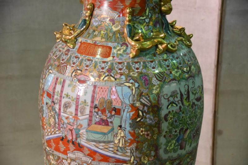 Vintage Chinese Floor Vase - Image 16