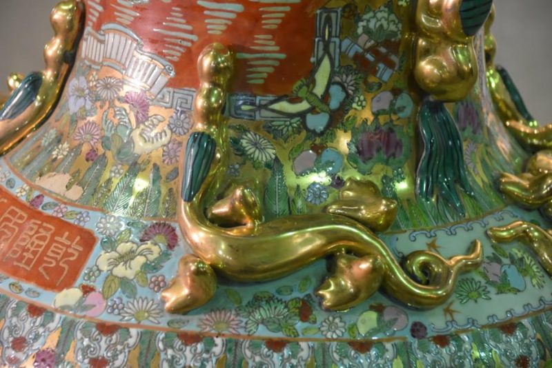 Vintage Chinese Floor Vase - Image 12