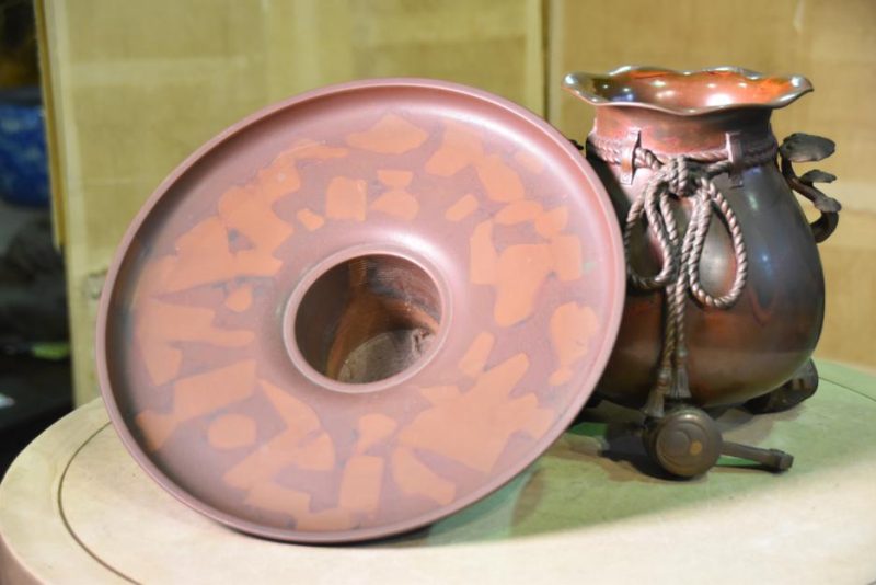 Japanese Bronze Murashido Usubata Vase - Image 10