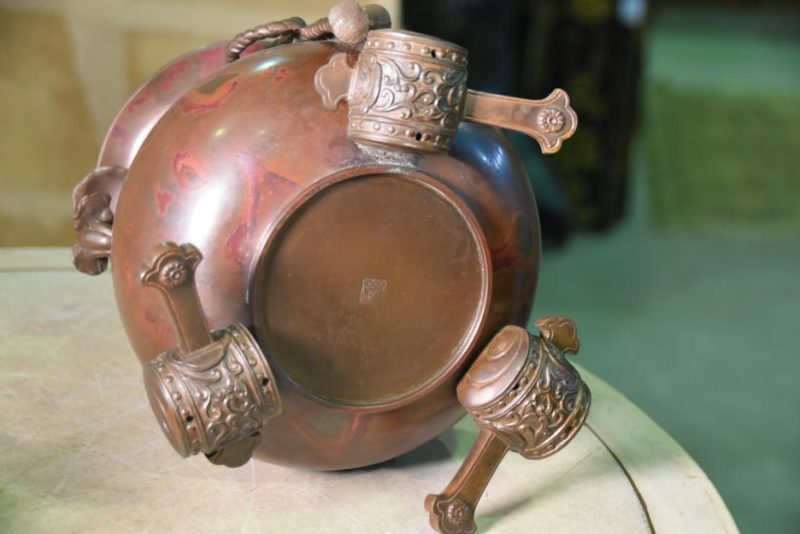 Japanese Bronze Murashido Usubata Vase - Image 7
