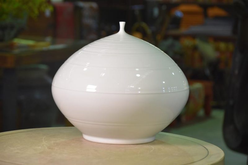 Japanese Hakuji (White Celadon) Vase
