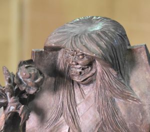 Japanese Bronze Noh Actor