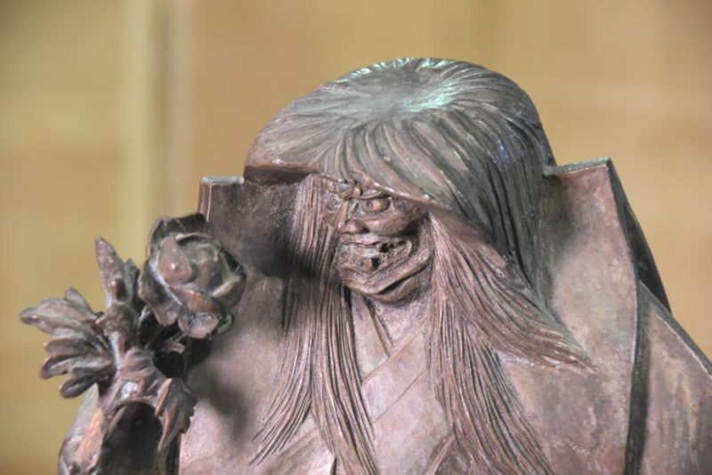 Japanese Bronze Noh Actor