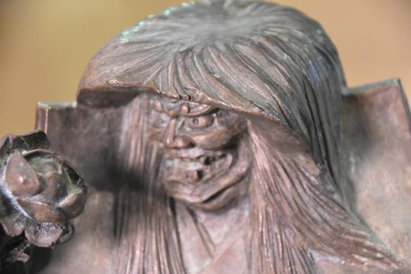 Japanese Bronze Noh Actor - Image 12