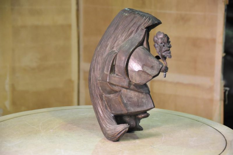 Japanese Bronze Noh Actor - Image 10