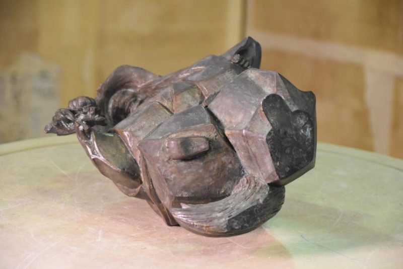 Japanese Bronze Noh Actor - Image 5