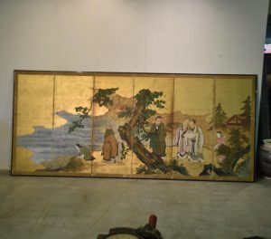 Japanese Kano School Edo Period Screen