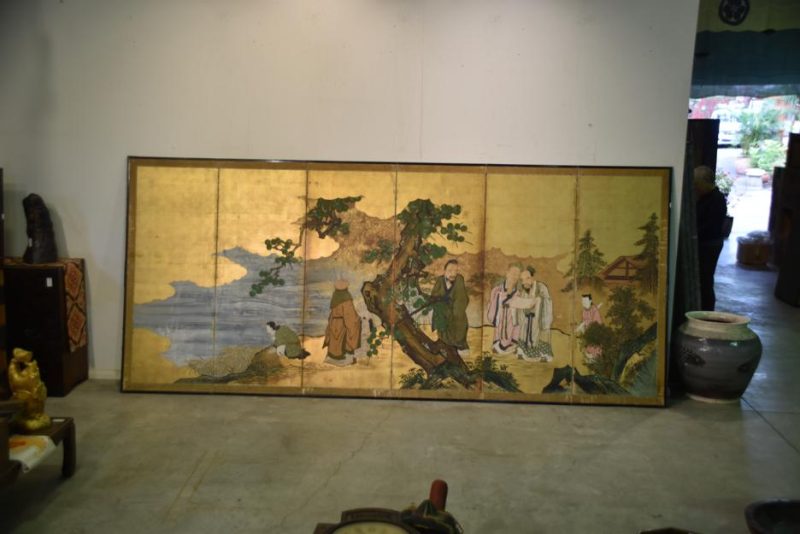 Japanese Kano School Edo Period Screen