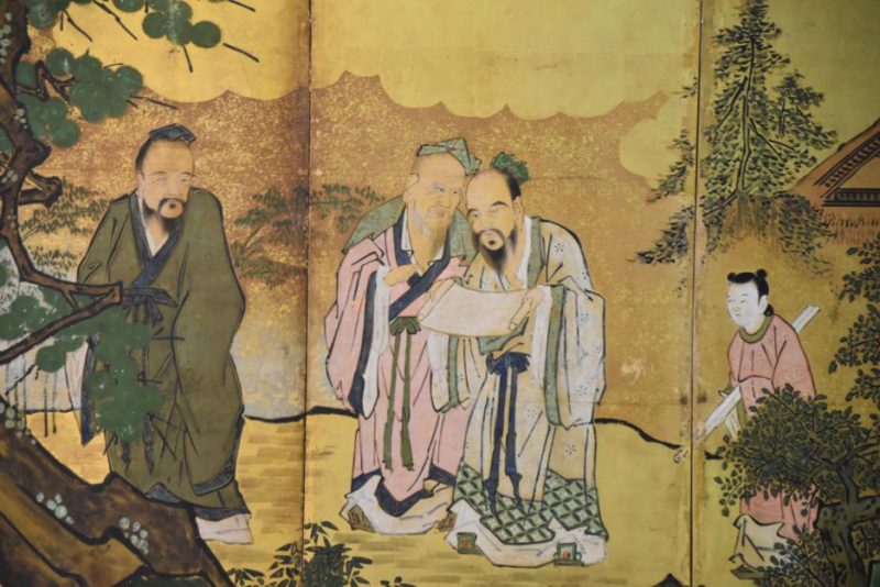Japanese Kano School Edo Period Screen - Image 12