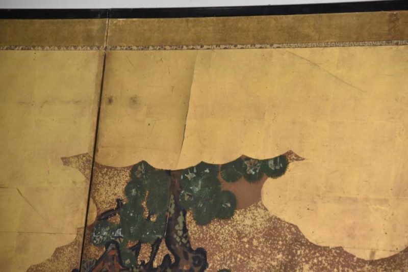 Japanese Kano School Edo Period Screen - Image 8