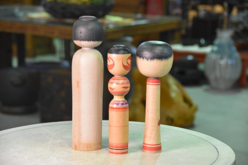 3 Unusual Japanese Kokeshi Dolls - Image 6